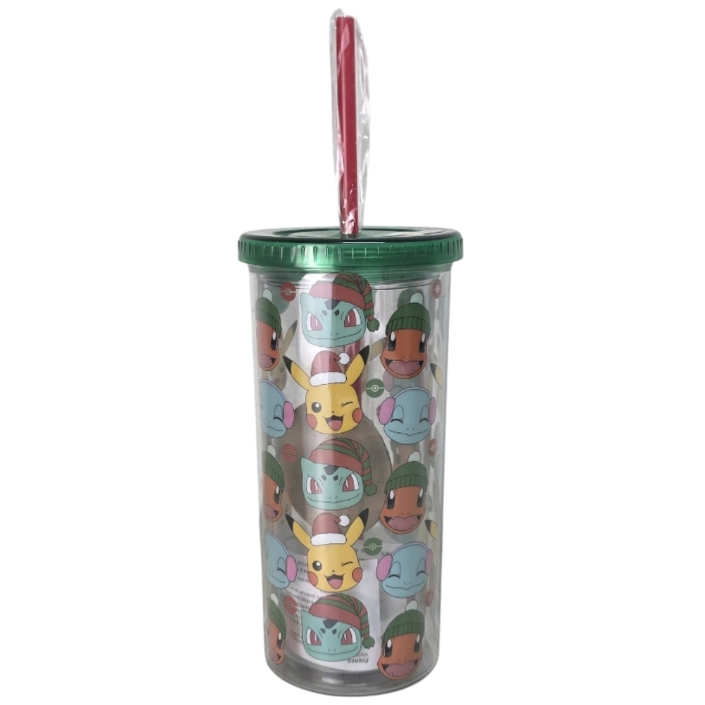 Pokemon Character Tumbler with Straw 20oz